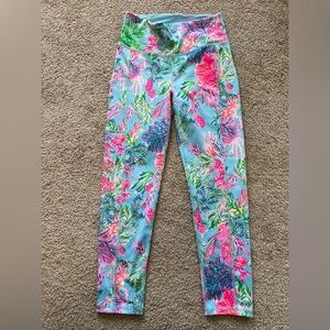 Lilly Pulitzer Luxletic Multi Seaweed Samba UPF 50+ Weekender High-Rise Legging